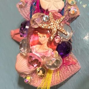 FREE or CLEARANCE Disney Ariel Handmade Pink Hair Clip